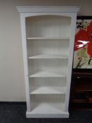A set of painted pine open bookshelves CONDITION REPORT: height 199 cm width 90 cm