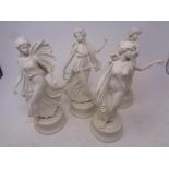 A set of four Wedgwood The Dancing Hours Collection limited edition figures