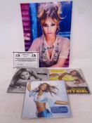 Beyonce signed photo with coa, with cd singles Baby Boy, Naughty girl,