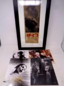 Psycho - Japanese day bill mounted and framed for the 1960 psychological suspense thriller,