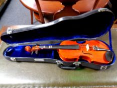 A Chinese student violin in case
