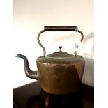 A 19th century copper kettle