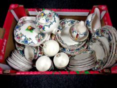 A box of Royal Cauldon china tea and dinner ware