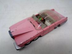 A Dinky Toys Meccano limited Lady Penelope's Thunderbird FAB 1 play-worn die cast car with figures