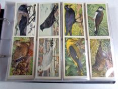 An album of Verkades cigarette cards, wild flowers, birds,