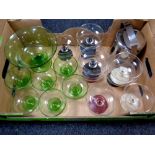 A box of 1970's glass,