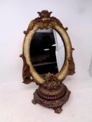 A contemporary French style dressing table mirror