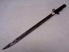 A WWI bayonet