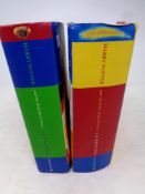 Two Harry Pottery hardbacked volumes - Order of the Phoenix and The Half-Blood Prince