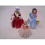 Two small Royal Doulton figures; Livinia HN1955 and Wendy HN2109,