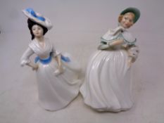 Two Royal Doulton figures;