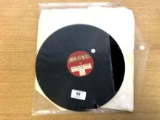 A Regal 78 rpm vinyl record commemorating the 1932 F.A. Cup Final between Newcastle United F.C.