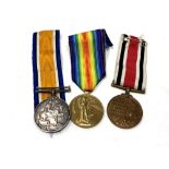 A WWI medal pair to T2269 CJ Lemmon RNVR plus a Special Constabulary medal to Reginald Lemmon