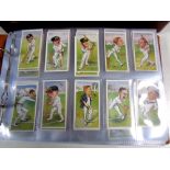 An album of cigarette cards, players, Churchman, National History, Cricket,