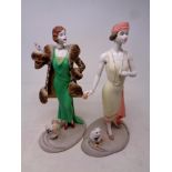 Two Coalport Roaring Twenties figures;