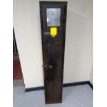 A metal single door locker, height 172 cm.
