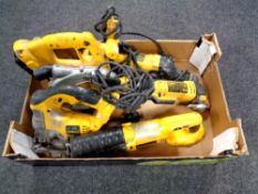 A box of five Dewalt power tools (Af)