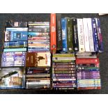 Two boxes of DVD's and box sets, War,