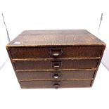 A twentieth century Vertilok four drawer document chest