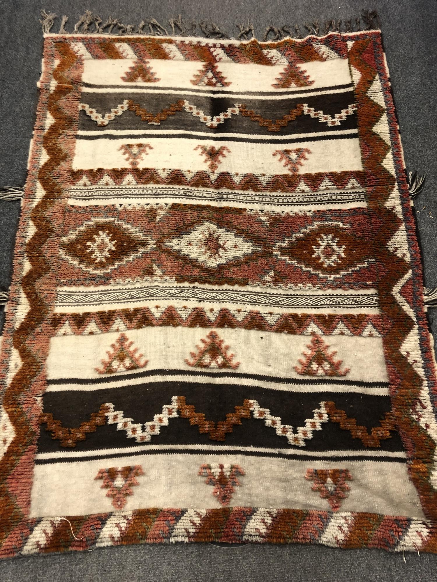 A Turkish kilim, 136 cm x 183 cm.