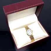 A Lady's gold plated Rotary wrist watch, boxed together with a further wrist watch by Zenith.