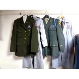 A collection of US airforce tunics,