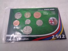 A 2012 Poland European championships England coin set