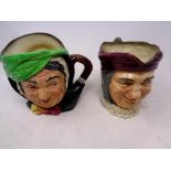 Two Royal Doulton character jugs;