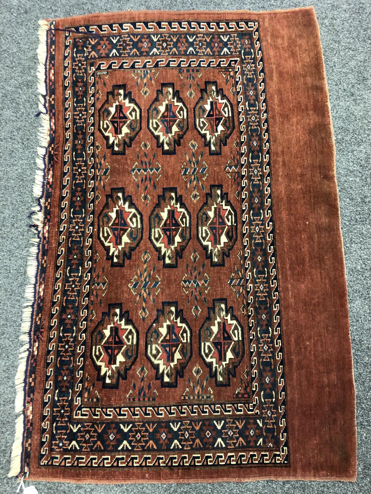 A Tekke Chuval, Afghanistan, 121 cm x 76 cm.