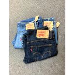 A pair of Levis Strauss vintage "501" denim jeans, waist 32",