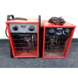 Two 3kw Clarke electric heaters