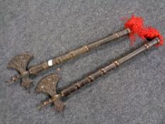A pair of ornamental axes