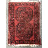 A small Bokhara rug, Afghanistan,