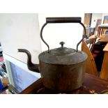 A 19th century copper kettle