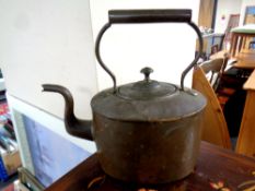 A 19th century copper kettle