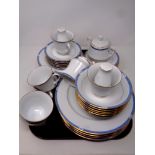 A tray of forty piece Boots fine china Blenheim tea and dinner service