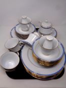 A tray of forty piece Boots fine china Blenheim tea and dinner service