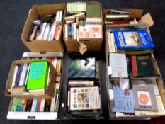 A pallet of hardbacked and paper backed books, gardening, novels, Sunderland,