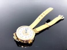 A 9ct yellow gold Federal lady's wrist watch