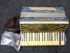 A Scandalli Vibrante Four piano accordion (as found)