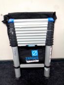 A Zarges telescopic ladder in carry bag