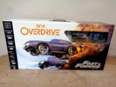 An Anki Overdrive car racing set,