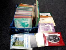 A box containing a quantity of softback volumes, By Gone, Northumberland, North Tyneside,