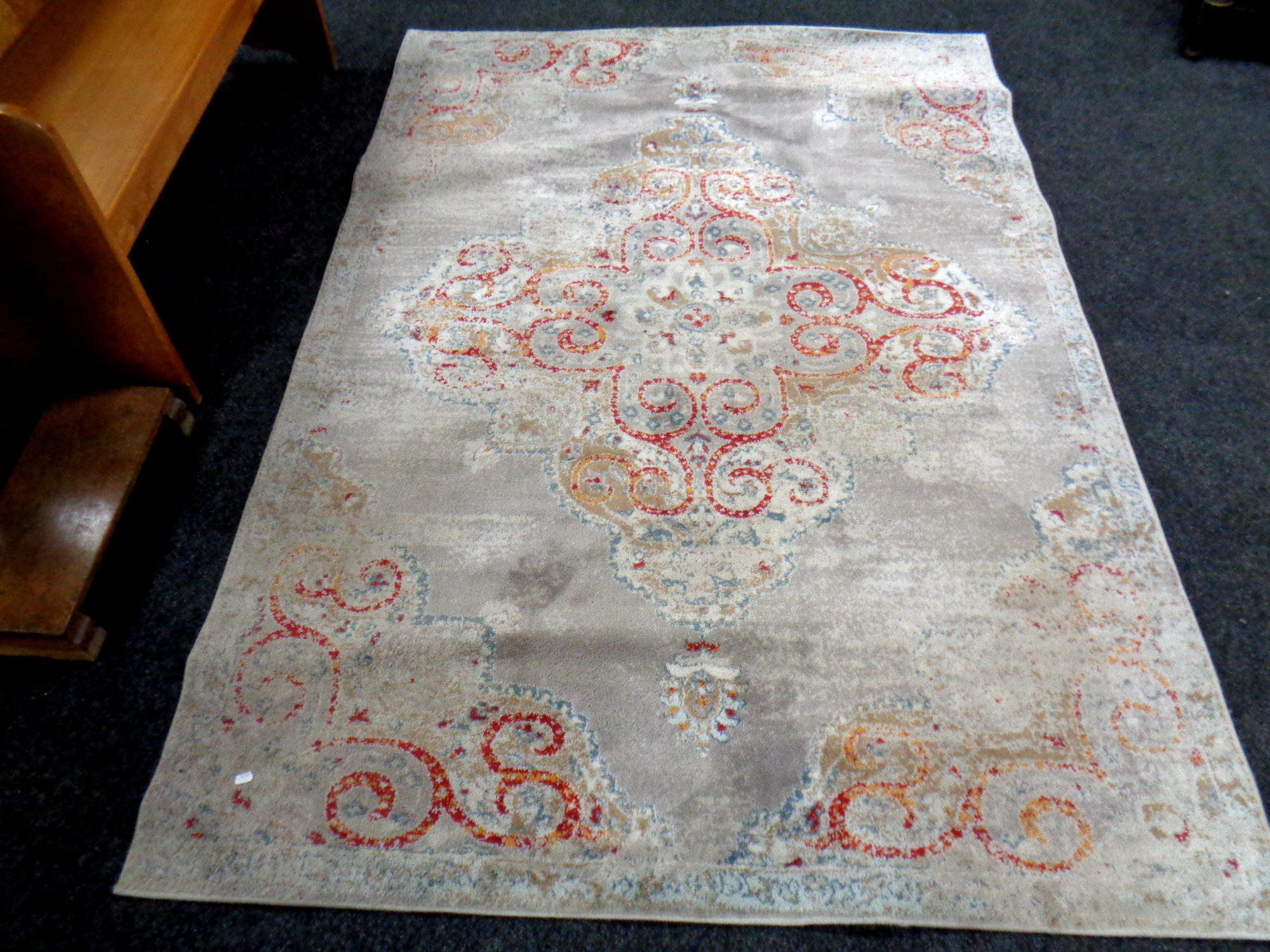 An Ikea Godvad woolen rug,