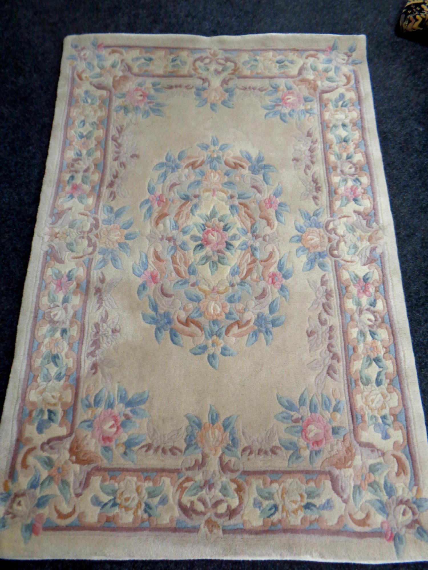 A Chinese woolen rug,