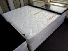 A pair of SKS Sapphire Orthopedic 3' divan sets (zipped together to make 6' bed)