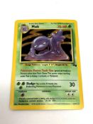 Pokemon - An original 1990's Muk 13/62 holographic shiny card.