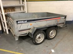 An aluminium twin axle Erde 234 x 4 model trailer,