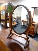 Two 19th century swing dressing table mirrors