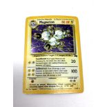 Pokemon - An original 1990's Magneton 11/62 holographic shiny card.